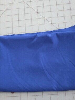 Blue Matte Stretch Satin